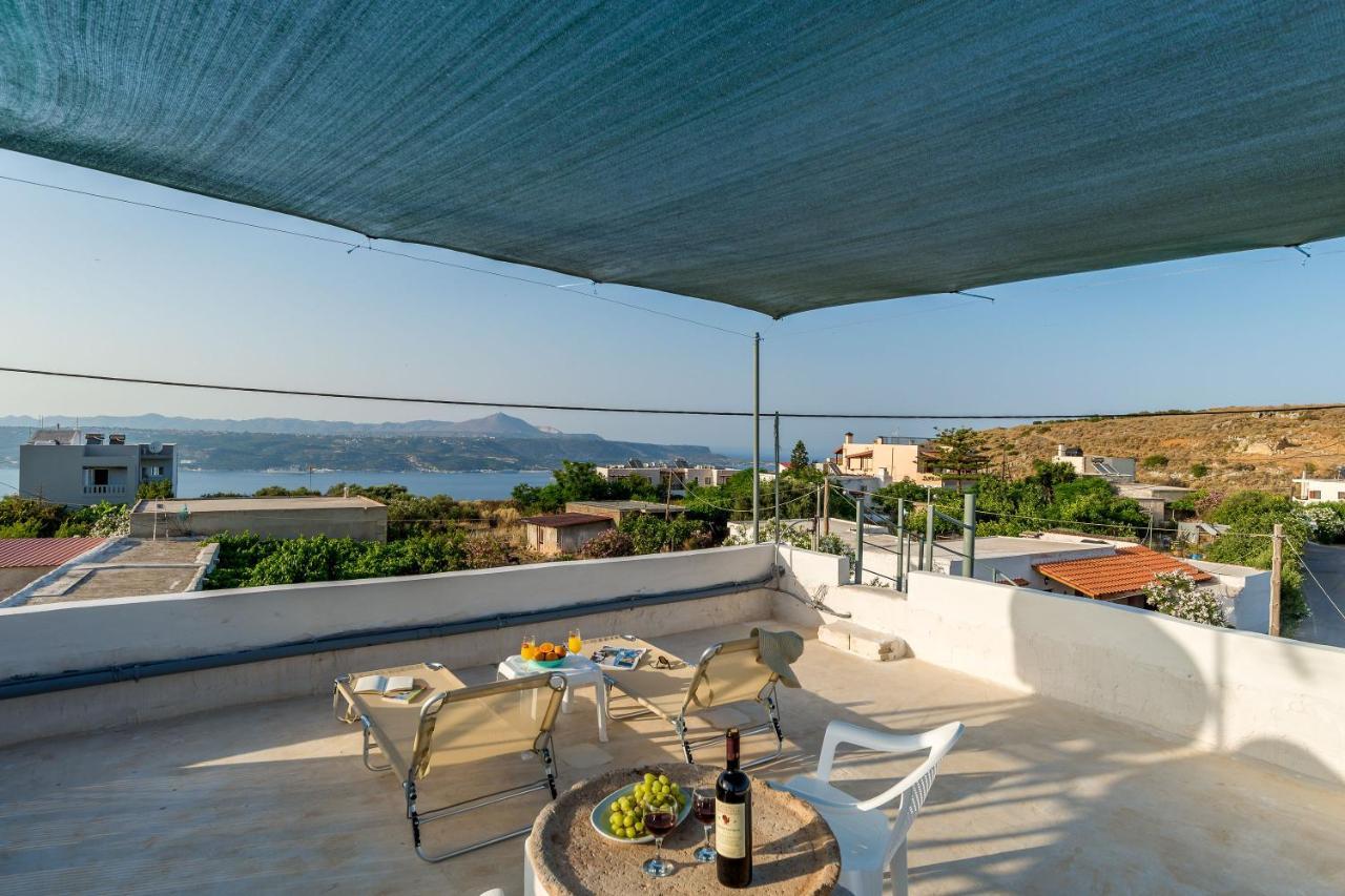 Bella-Maria At Aptera With Mountain And Sea View !! Chania  Bagian luar foto