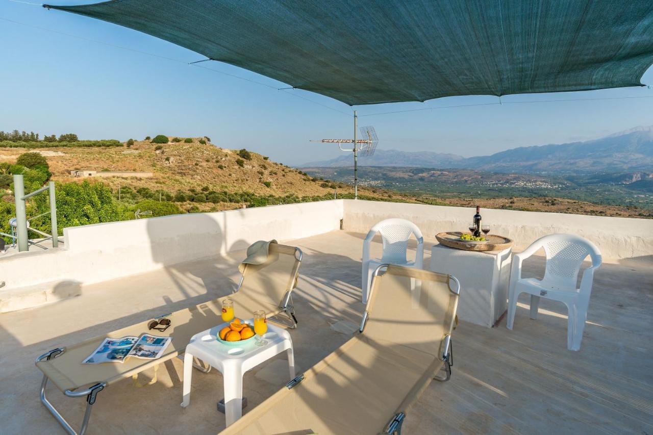 Bella-Maria At Aptera With Mountain And Sea View !! Chania  Bagian luar foto