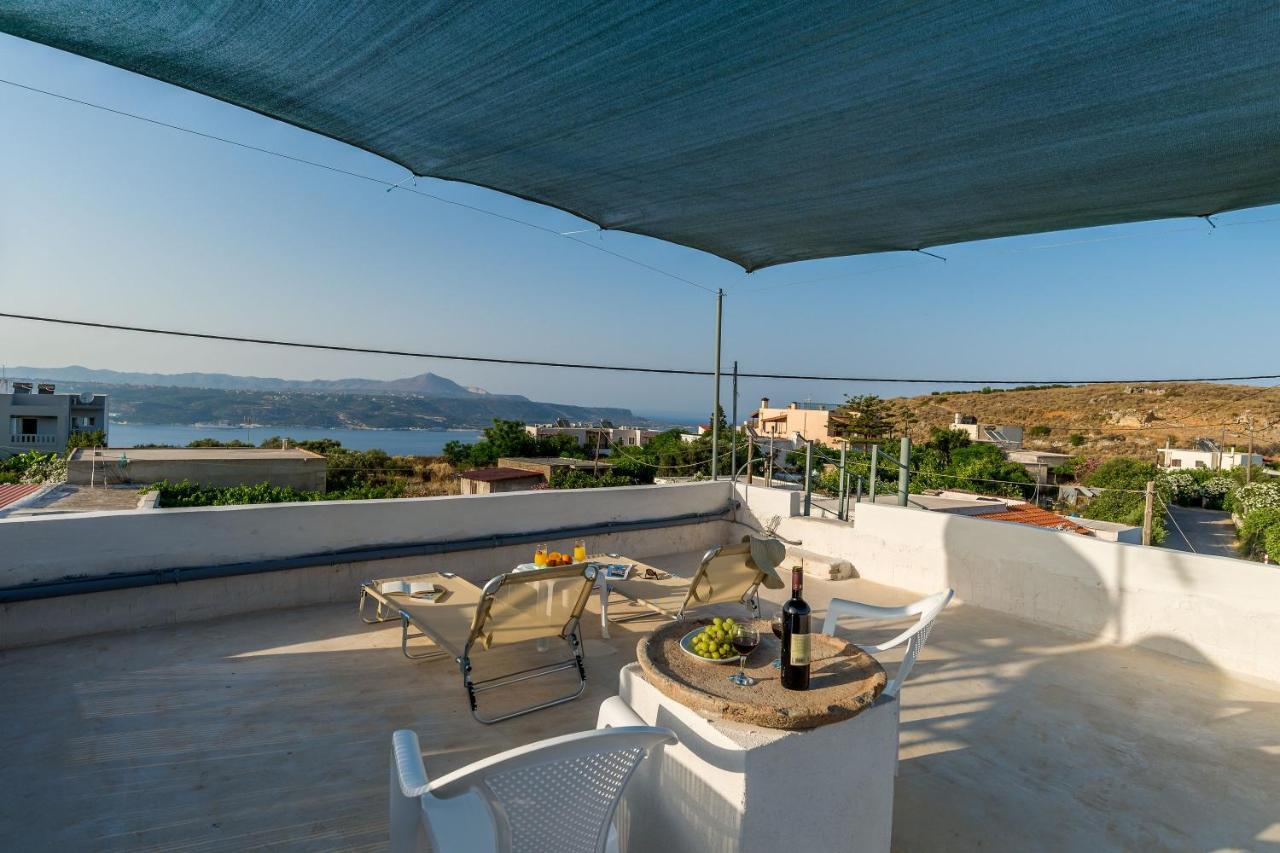 Bella-Maria At Aptera With Mountain And Sea View !! Chania  Bagian luar foto